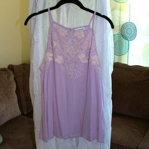 NWOT Eyeshadow | Floral Design Top | Lavender Floral Dress Tank Top